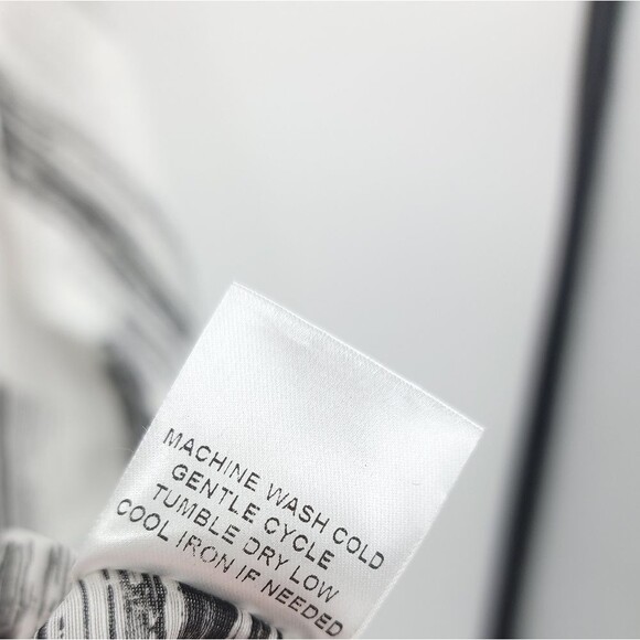 Terra SJ Apparel Lagenlook Button Up Top Tunic Pocket Abstract Print Art to Wear - Picture 10 of 13